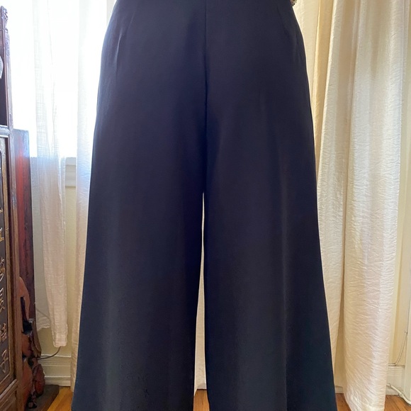 JCrew Black Wide Leg Trousers - Picture 2 of 4